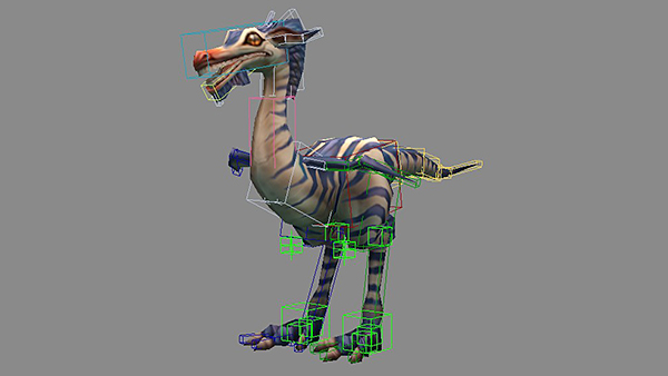Q版小恐龙动画模型